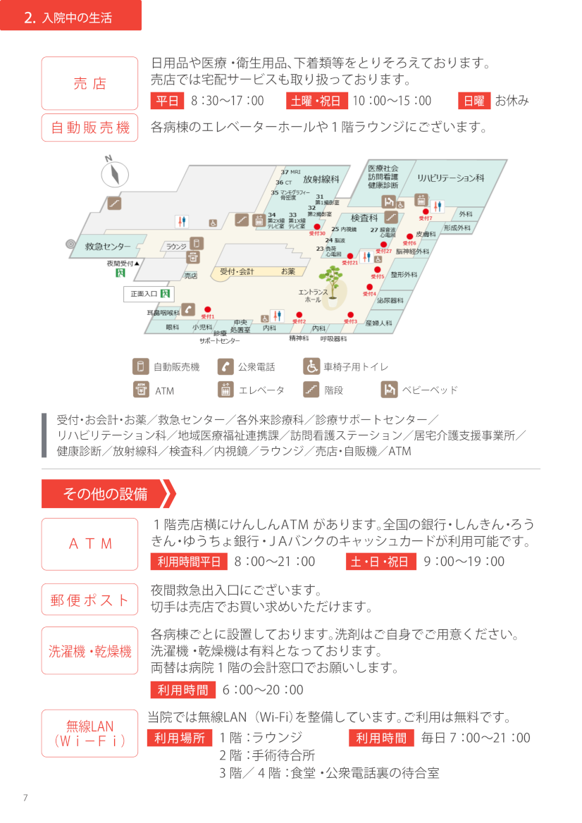 入院中の生活