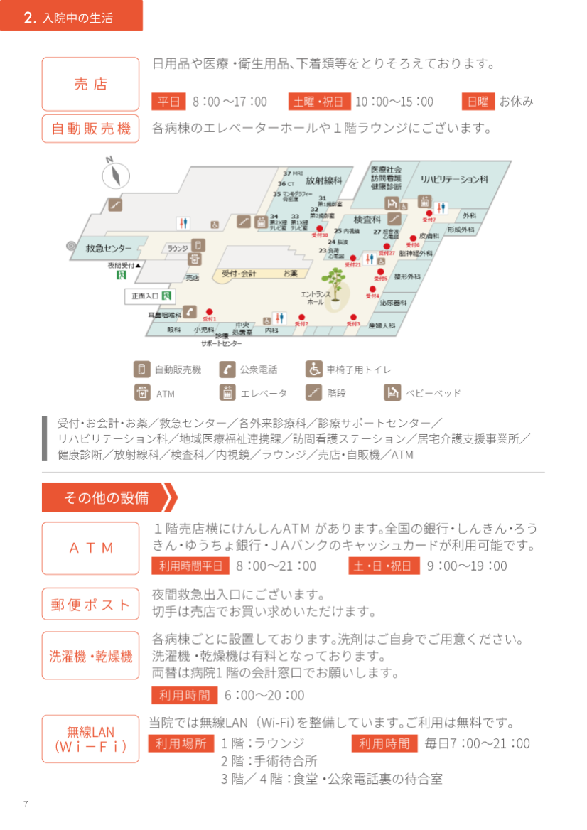 入院中の生活